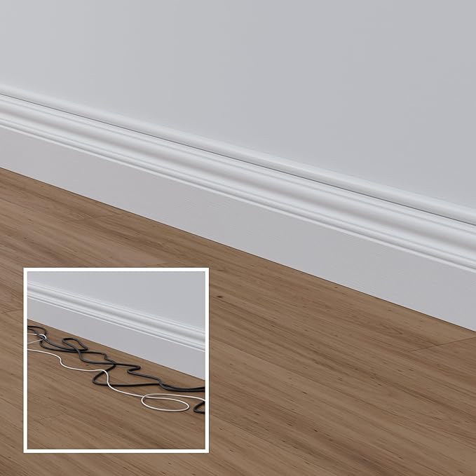 D-Line Half Round Cord Hider, Patented Cable Cover, Hide TV Wall Mount Wires