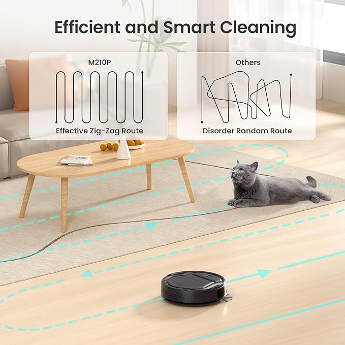 Lefant M210 Pro Robot Vacuum, 4000Pa Suction, 200 Mins Runtime, Ultra-Slim