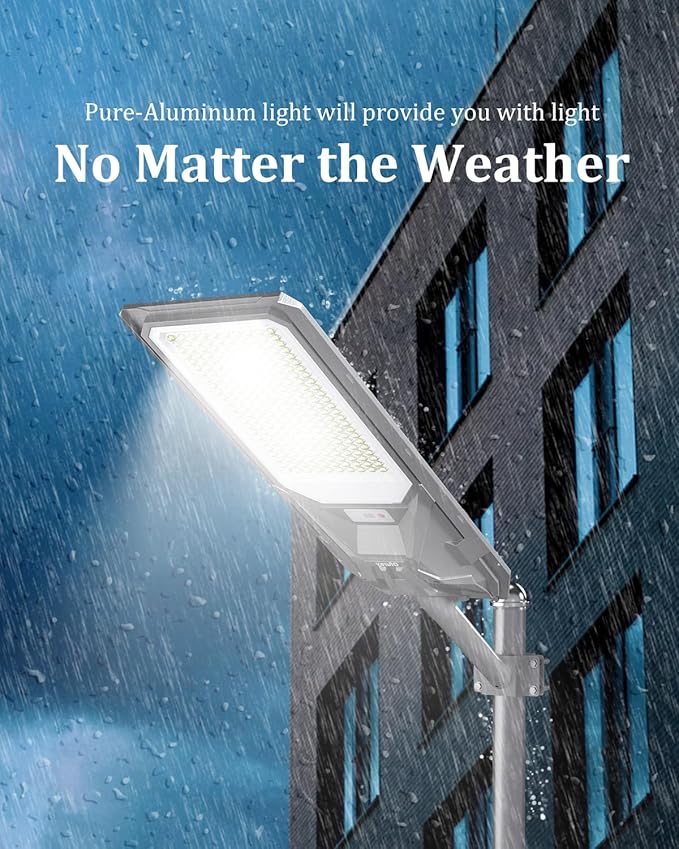 Ofuray Of-9000W Solar Street Lights Outdoor, Commercial Dusk to Dawn Solar