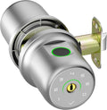 ThorBolt G1 Fingerprint Door Knob Lock with Keypad, Silver