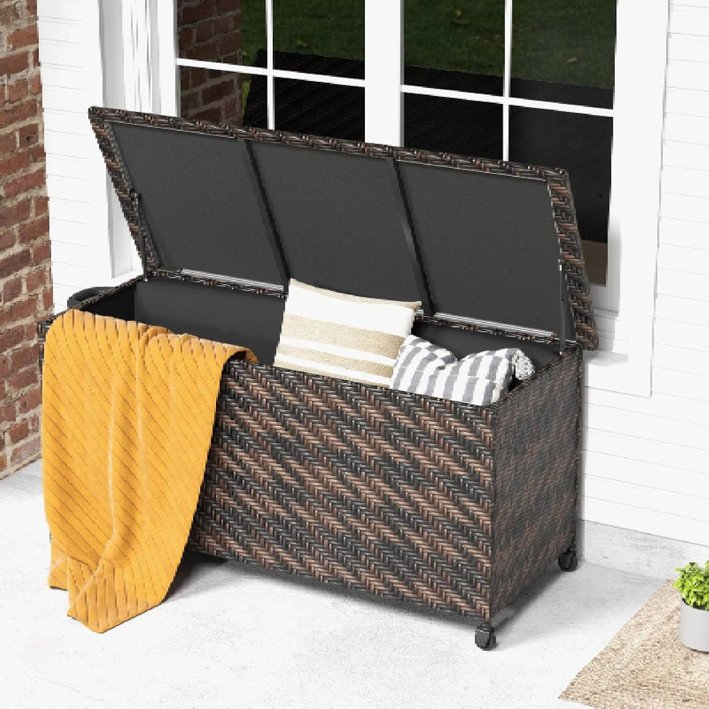 tangzon 320l garden deck box, patio cabinet container, package contents
