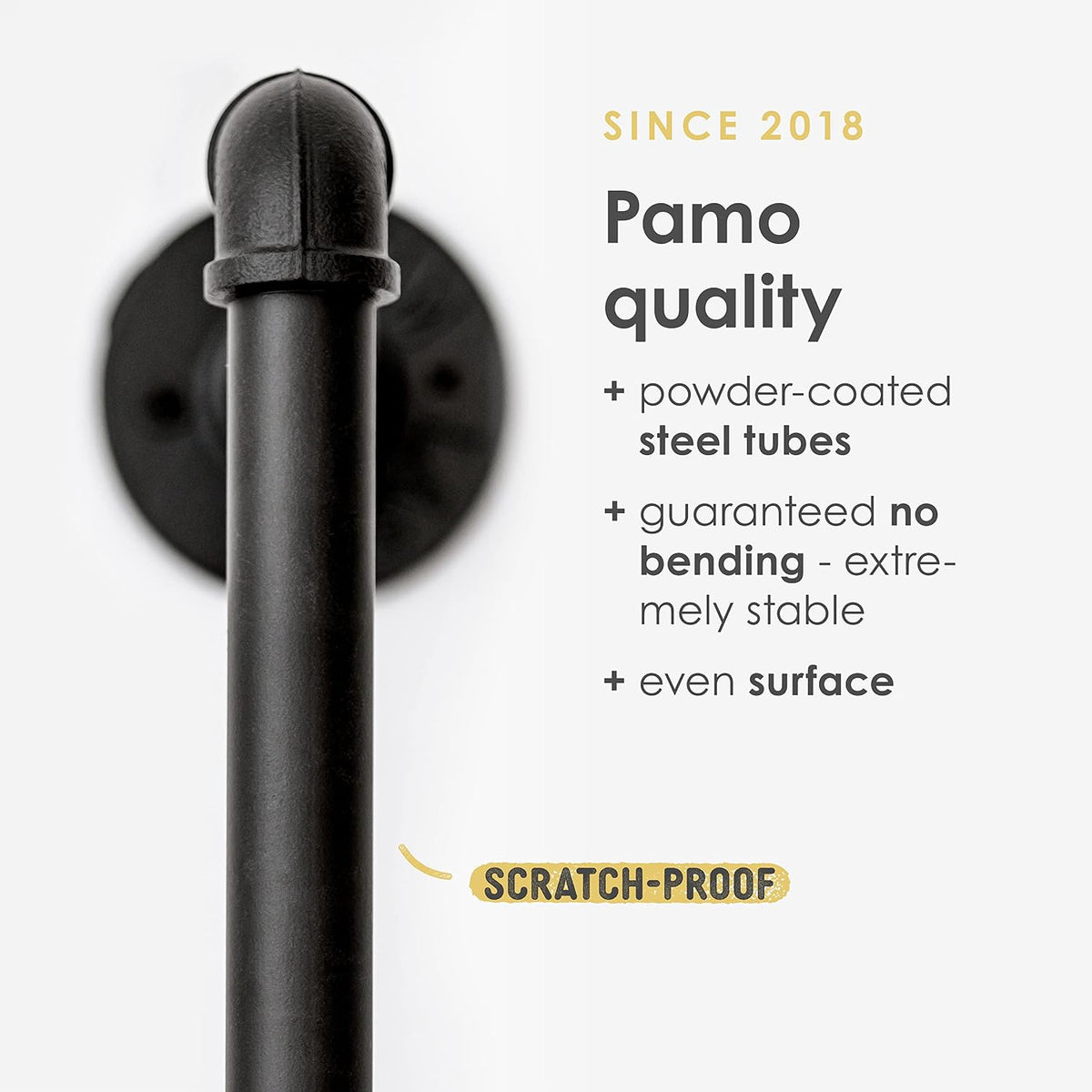 pamo firewood rack vertical indoor outdoor – heavy, close-up detail