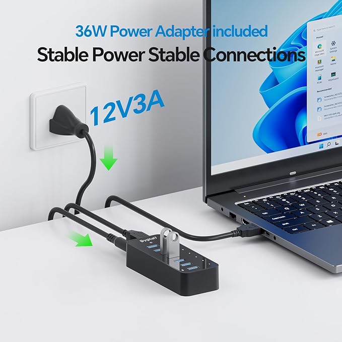 USB 3.0 Hub, 7Ports USB Hub