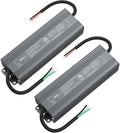 EMITEVER Triac Dimmable LED Driver, 2 Packs 96W Power Supply, AC 120V to DC 24V