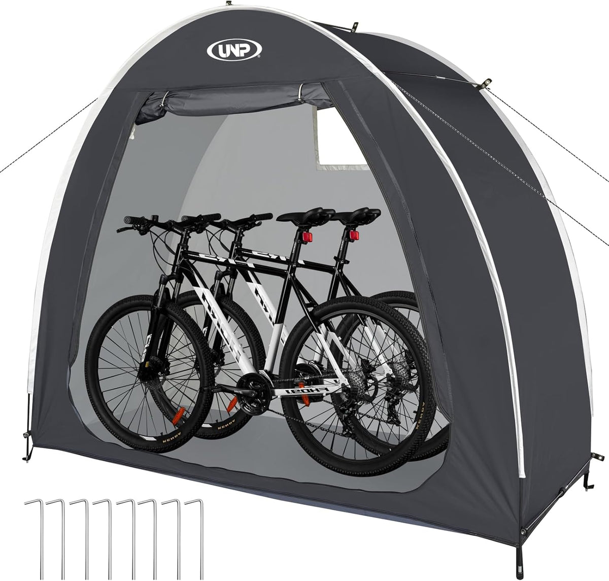 UNP Bike Storage Shed Tent, Waterproof Bike Storage Tent for 1/2/3/4 Bikes