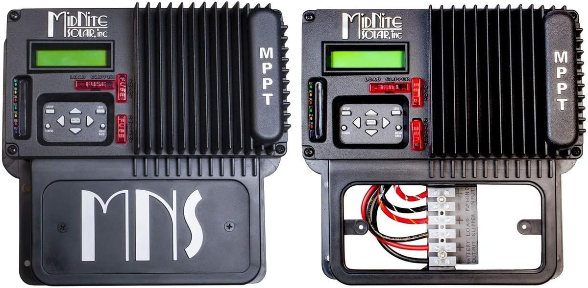 midnite solar mnkid-b mppt charge controller 30a in, close-up detail