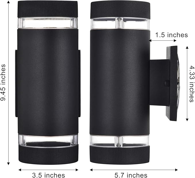 rosykite Outdoor Wall Sconce Lights, Dusk to Dawn Outdoor Exterior Lighting