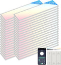 AIKVSXER 36 Pack 1x4 FT LED Flat Panel Light Surface Mount,