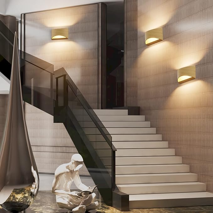 Aipsun Aluminum Modern Wall Light Fixtures 1 Pack Indoor LED Wall Sconce