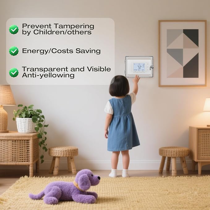 AUURIO 6 PCS Upgraded Thermostat Lock Box