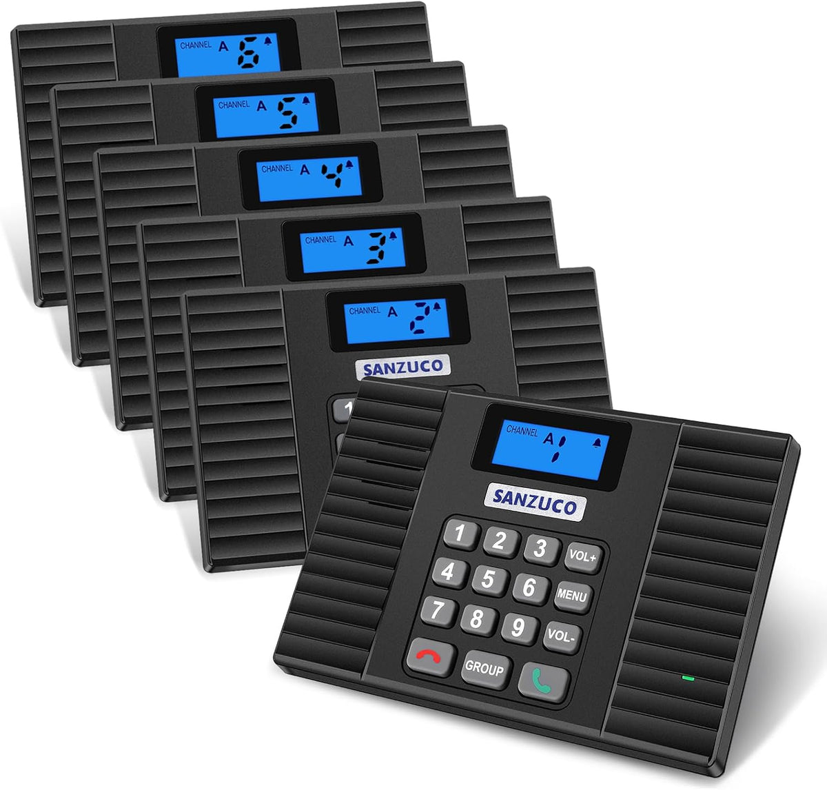 SANZUCO Intercoms Wireless for Home 60D, 2025 Hands Free Intercom Long Range