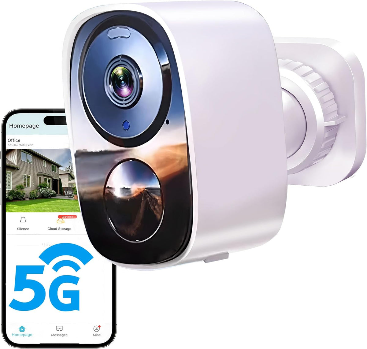 2026 upgraded 2k security cameras wireless outdoor, free shown in use