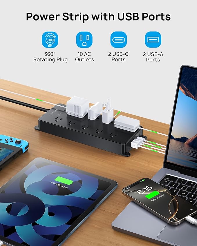 TROND Surge Protector Power Strip