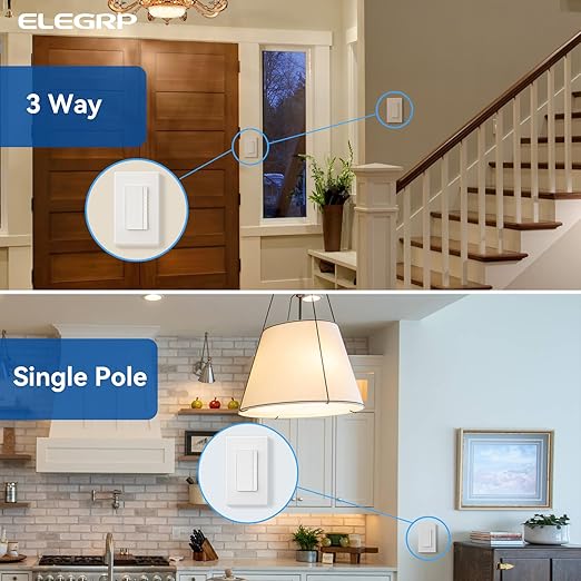 ELEGRP Dimmer Switch, Digital Dimmer Light Switch (2 Pack)