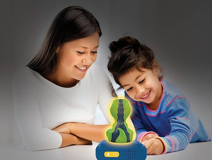 LEXiBOOK - Dinosaur Nightlight Alarm Clock, Alarm Clock