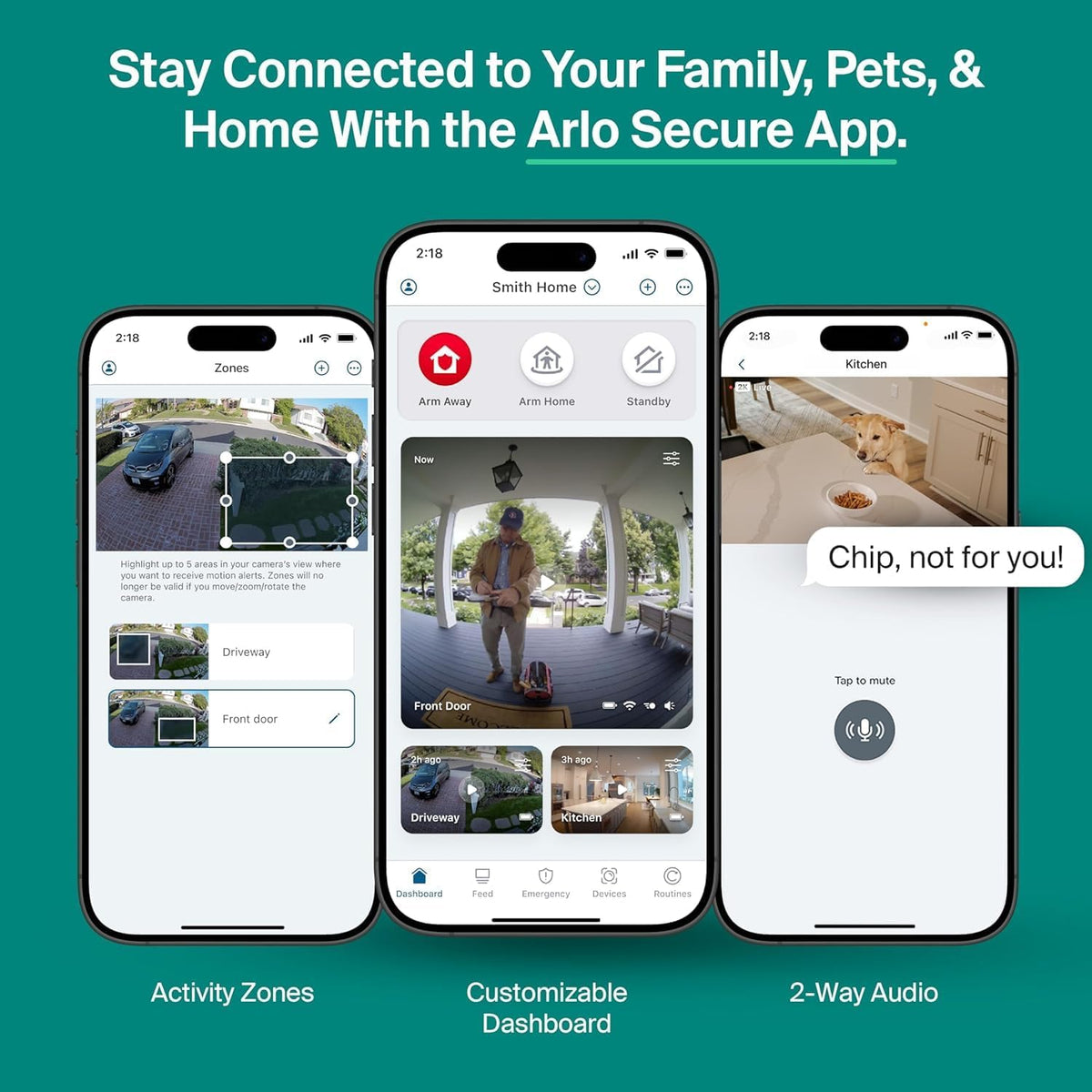 security cameras wireless outdoor - arlo essential battery, front angle view