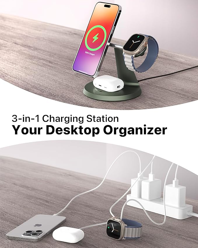 3 in 1 Wireless Charging Station