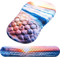 Mouse Pad Wrist Support, Laokiiy 2 in1 Keyboard Wrist Rest+ Ergonomic Mouse Pad