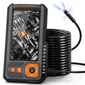 Triple Lens Borescope, 5" IPS Screen, 1080P Photo & Video, 50FT Cable