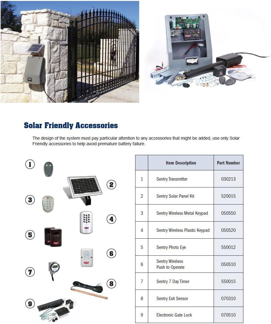 usautomatic 050520 wireless keypad for sentry gate openers, close-up detail