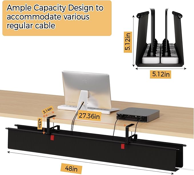 Under Desk Cable Management Tray