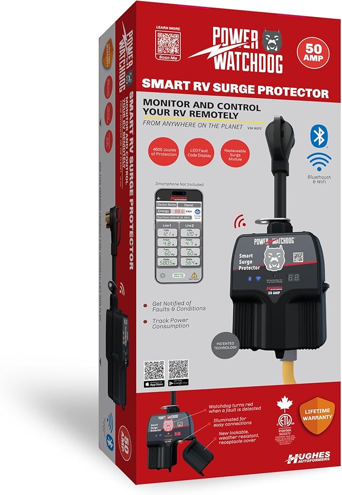 Power Watchdog PWD50W Smart RV Portable Surge Protector 50 Amp
