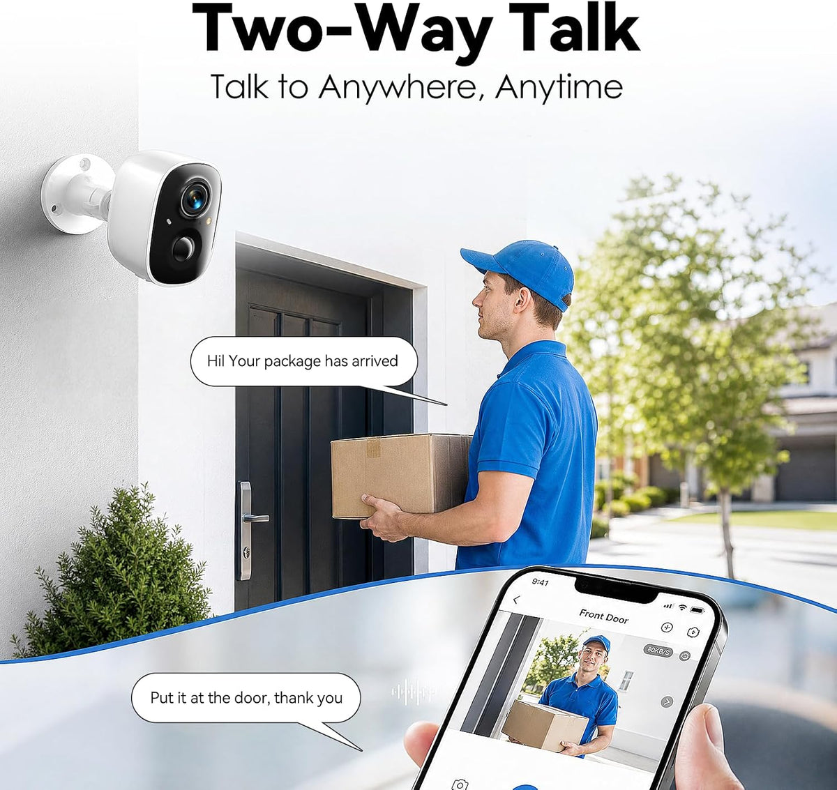2k security cameras wireless outdoor,wifi cameras for home, package contents