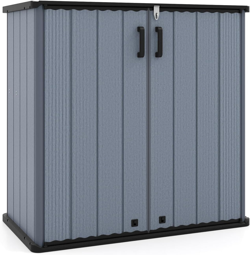 Tangkula 23.5 Cu.ft Outdoor Storage Shed with Lockable Door