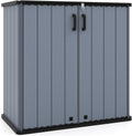 Tangkula 23.5 Cu.ft Outdoor Storage Shed with Lockable Door