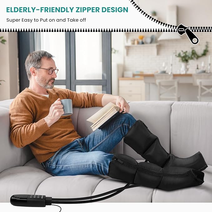 Leg Massager for Circulation and Pain Relief Air Compression Boots Massage