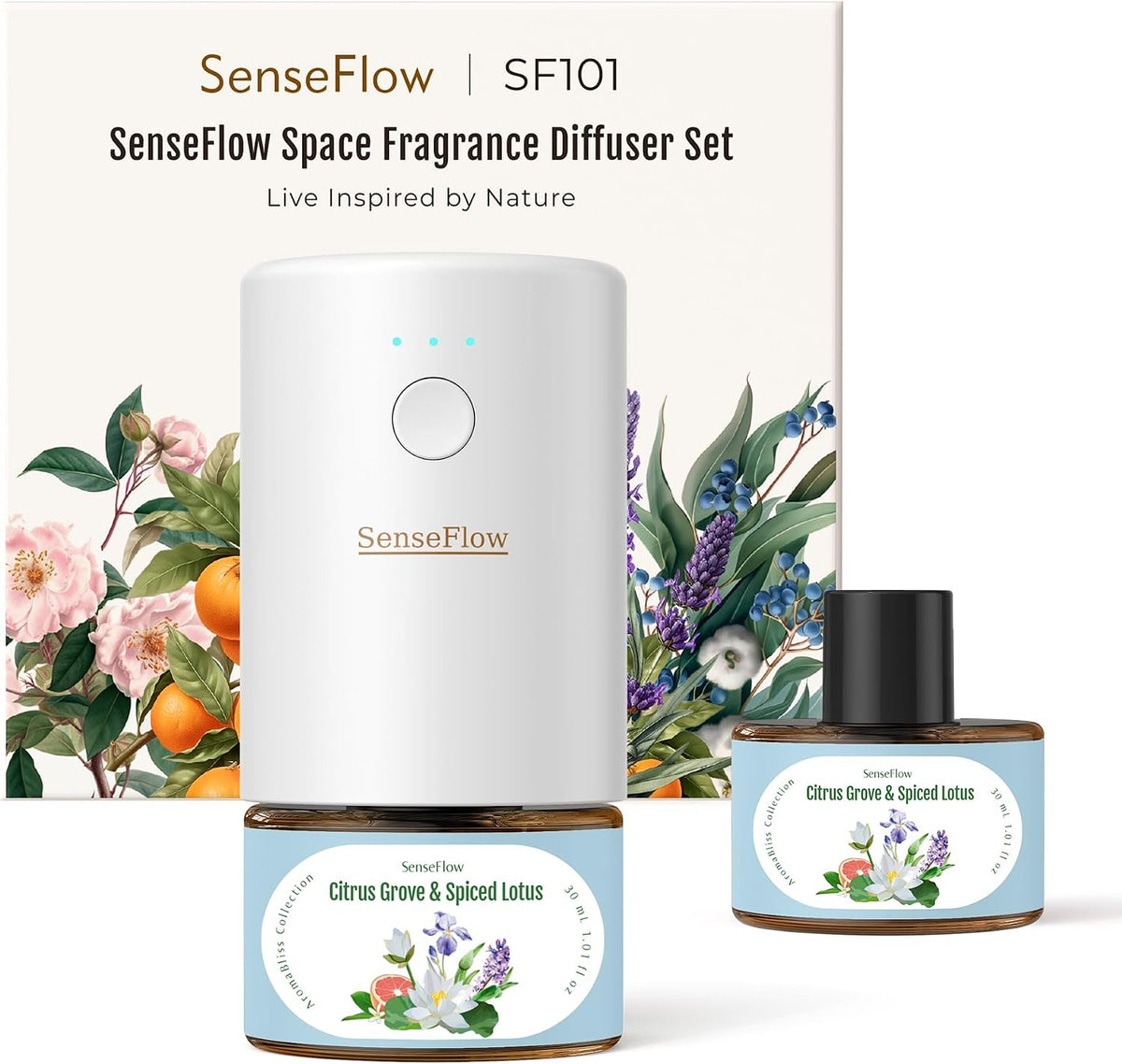 SF101 Pro Plug In Air Freshener, Waterless Essential Oil Diffuser, Non-Toxic