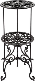 OwnMy Cast Iron Plant Stand Indoor Outdoor Wrought Iron Flower Pot Holder