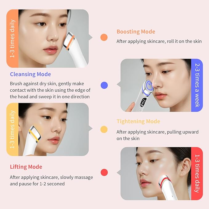 Face Lift Device – 8 in 1 Skin Tightening and Lifting, LED Light Therapy
