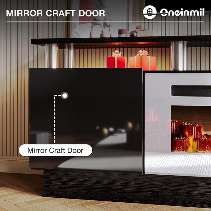oneinmil Fireplace TV Stand