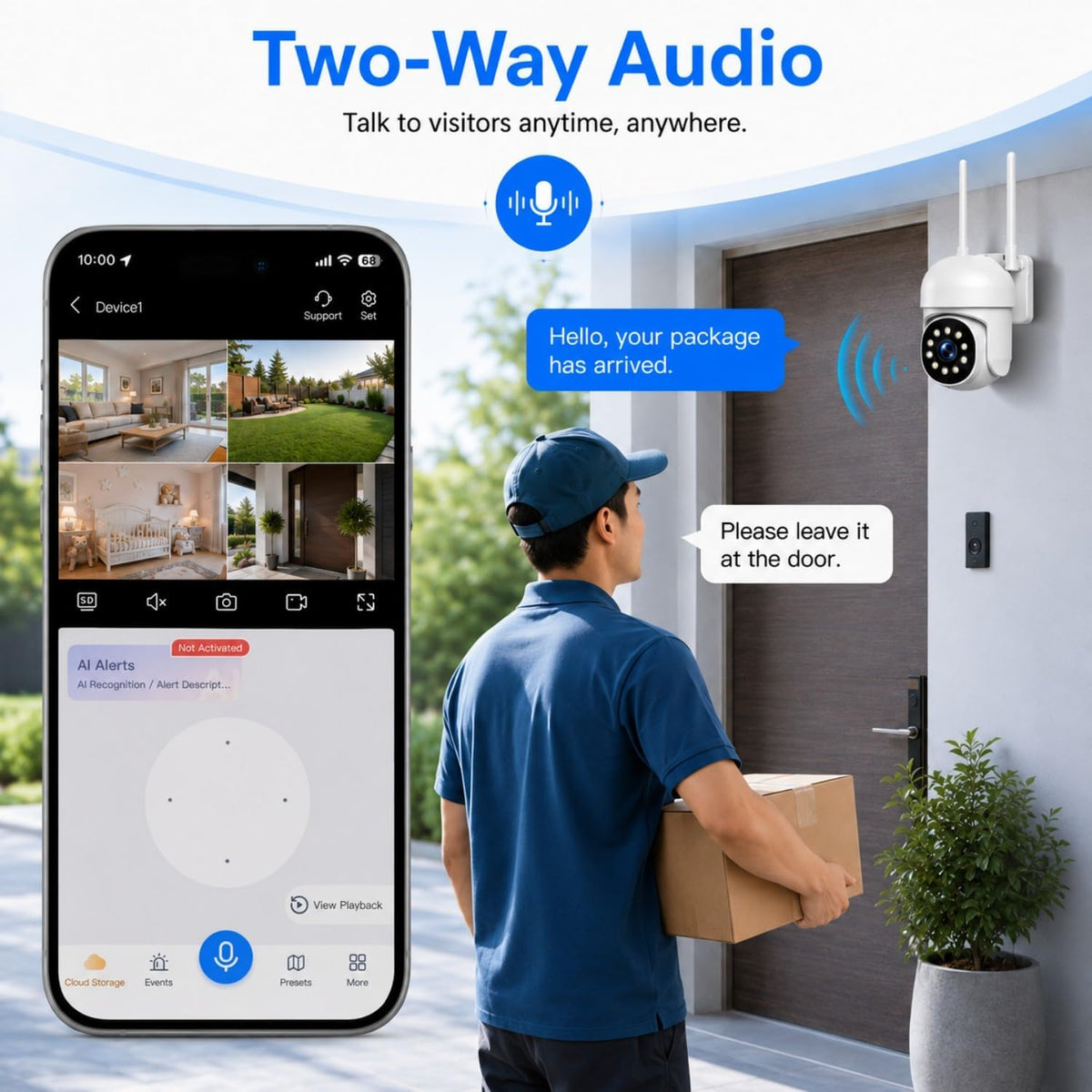 camcamp wireless security camera system with 10 inch, package contents
