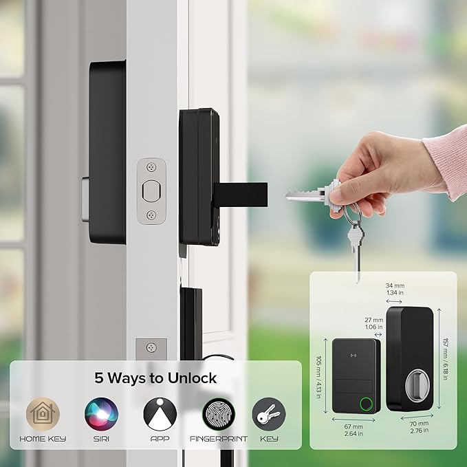 X3 Apple Home Key Door Lock Deadbolt, iOS ONLY, Smart Keyless Entry Door Lock
