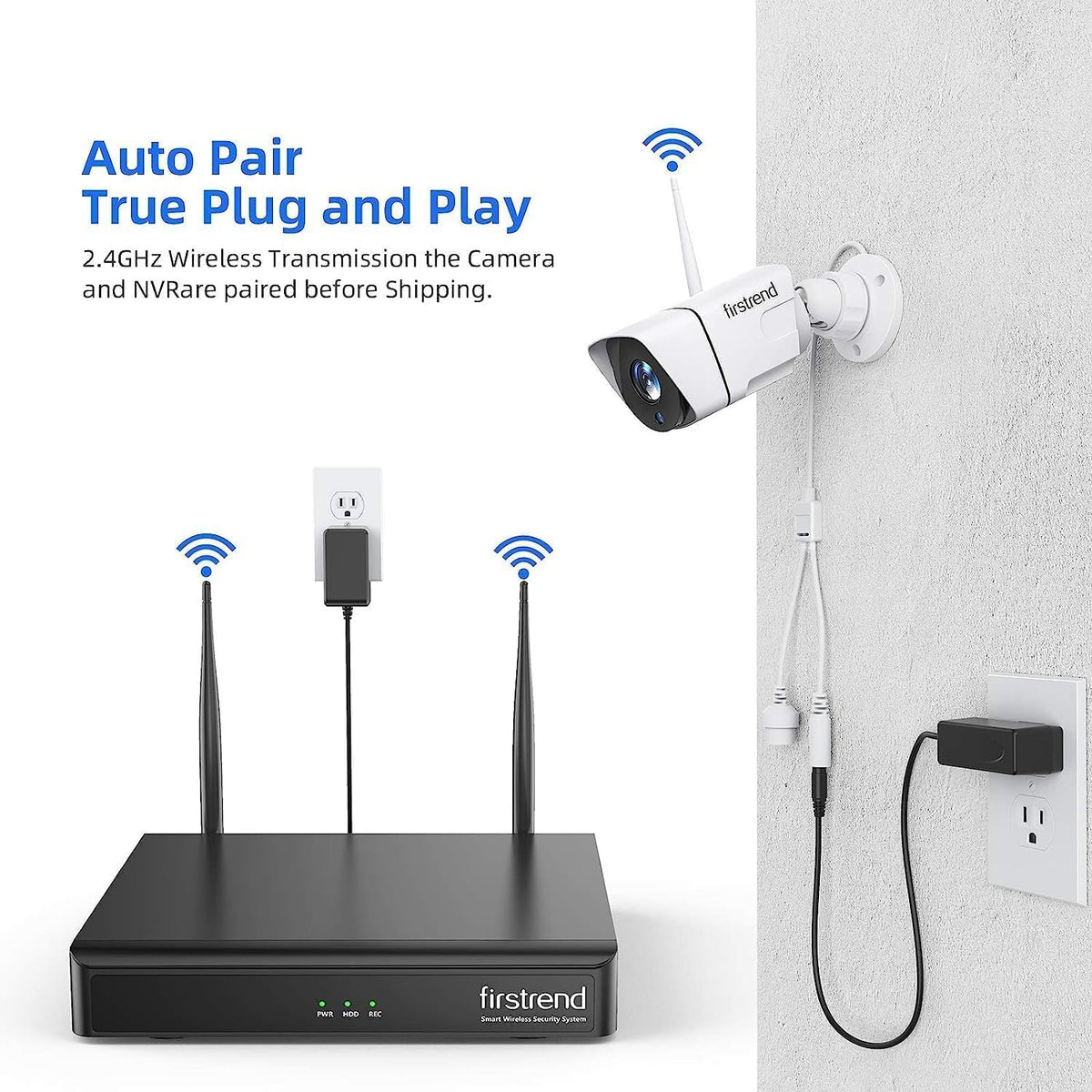 wireless security camera system with 3tb hdd,8 cctv, package contents