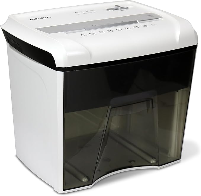 Aurora Desktop Style High-Security Anti-Jam 12-Sheet Micro-Cut Paper and