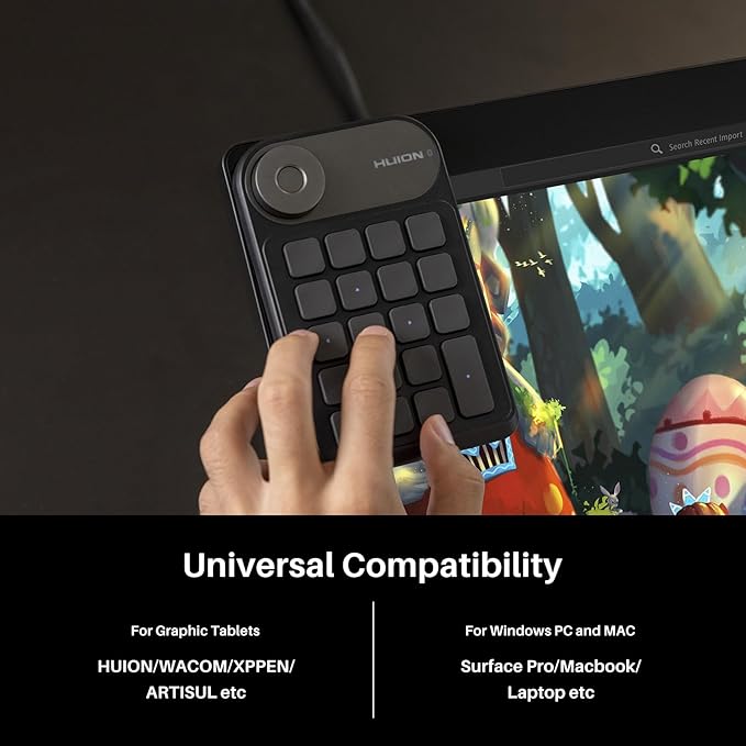 HUION Keydial Mini Bluetooth Programmable Keypad