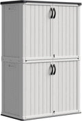 Patiowell 50 cu.ft Resin Outdoor Storage Shed, Resin Storage Cabinet