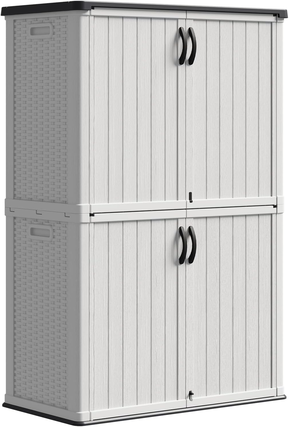 Patiowell 50 cu.ft Resin Outdoor Storage Shed, Resin Storage Cabinet