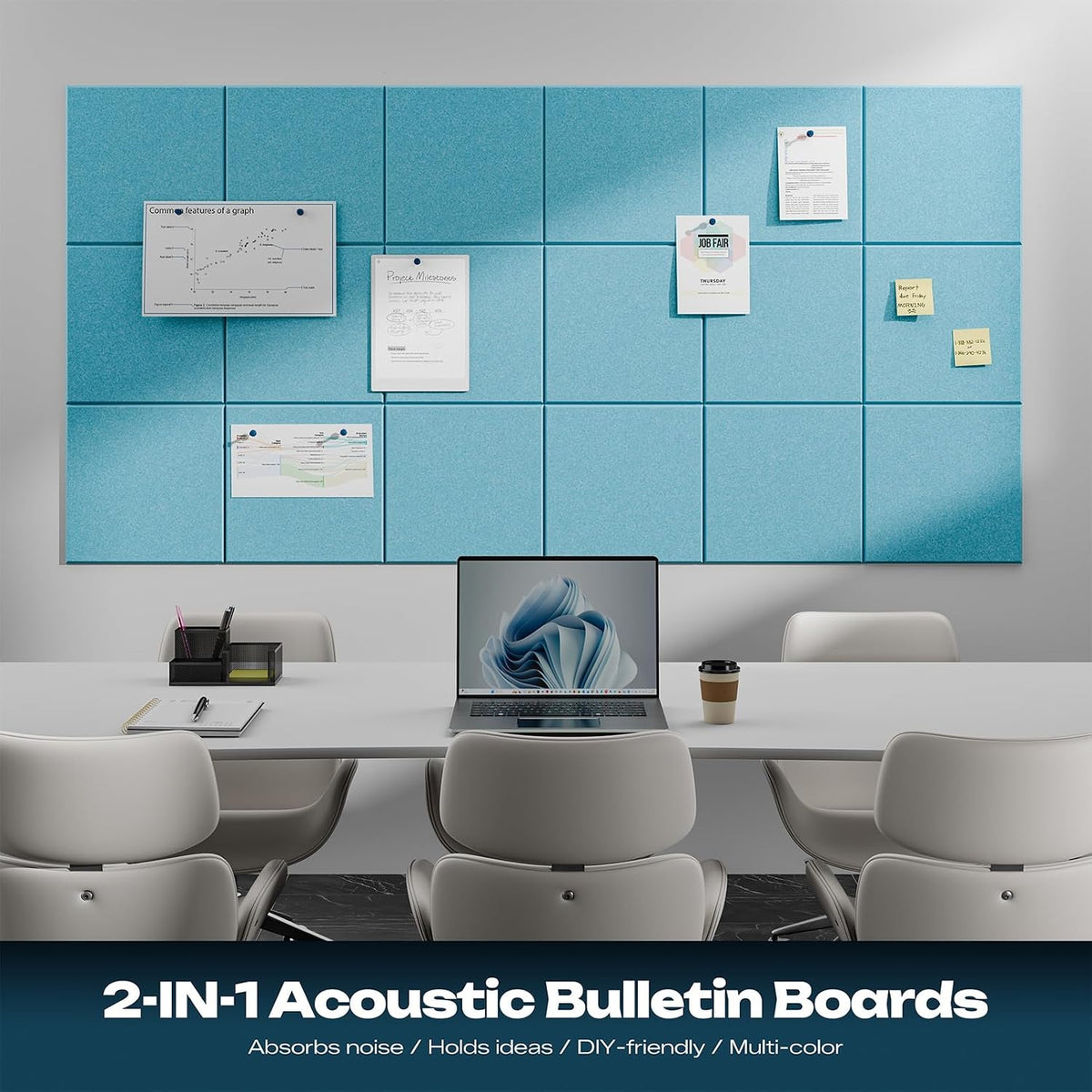 sonicism 22 pack acoustic wall panels, close-up detail