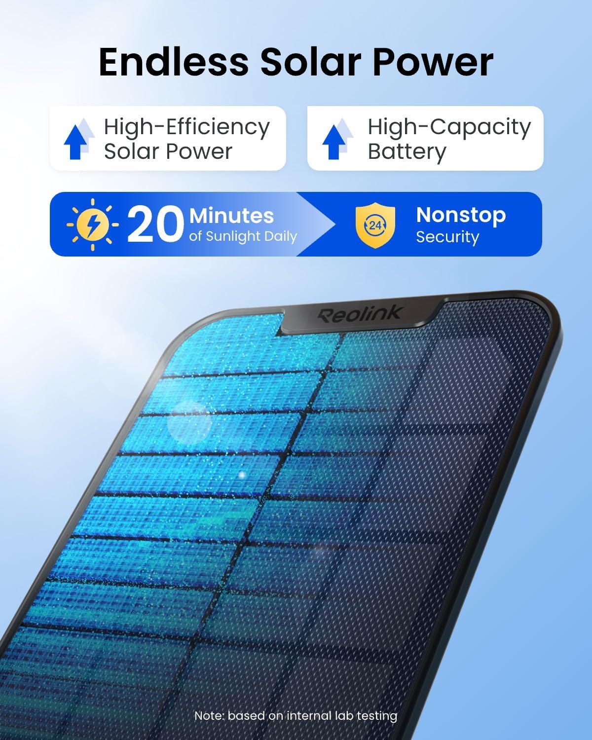 reolink argus pt ultra first 4k solar security on a desk or shelf