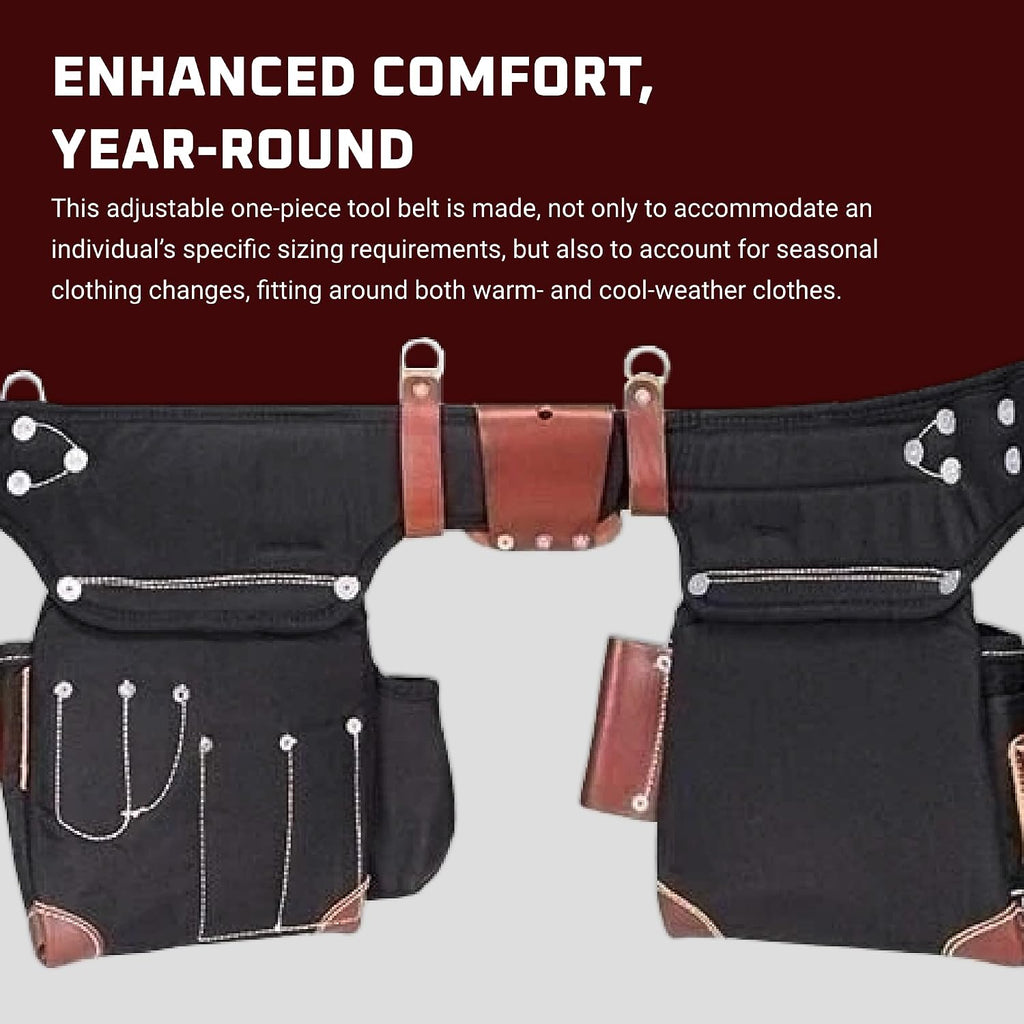 Occidental Leather Adjust-to-Fit Finisher Tool Belt Set - 23 Pockets & Tool Holders - Made in USA