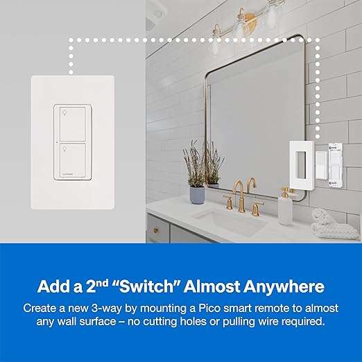 Lutron Caseta Original Smart Light Switch Kit w/ Wall Plate and Smart Hub
