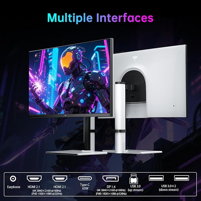 KTC 27 Inch 4K MiniLED Gaming Monitor, UHD 3840x2160 Dual Mode, HDR 1400