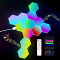 JIMIMORO 12-Pack Hexagon Light Panels – Smart RGB LED Wall Lights