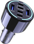 CHIPOFY 300W USB C Car Charger, 6 Ports