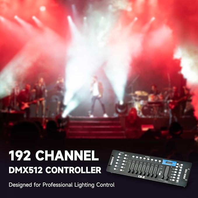 CO-Z 192 DMX 512 Stage DJ Light Controller Lighting Mixer Board Console