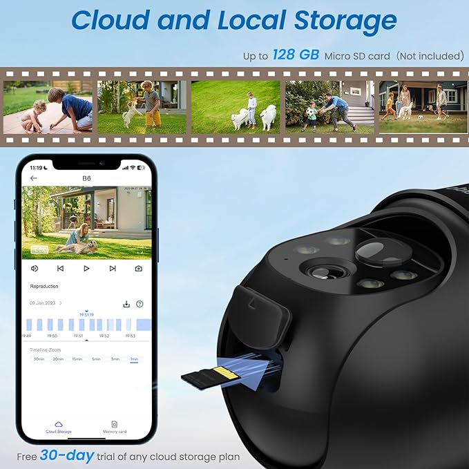 Cinnado 2K Cameras for Home Security-2.4G WiFi Outdoor Camera Wireless
